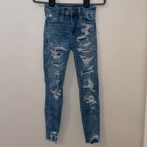 American Eagle stretchy, short skinny jeans